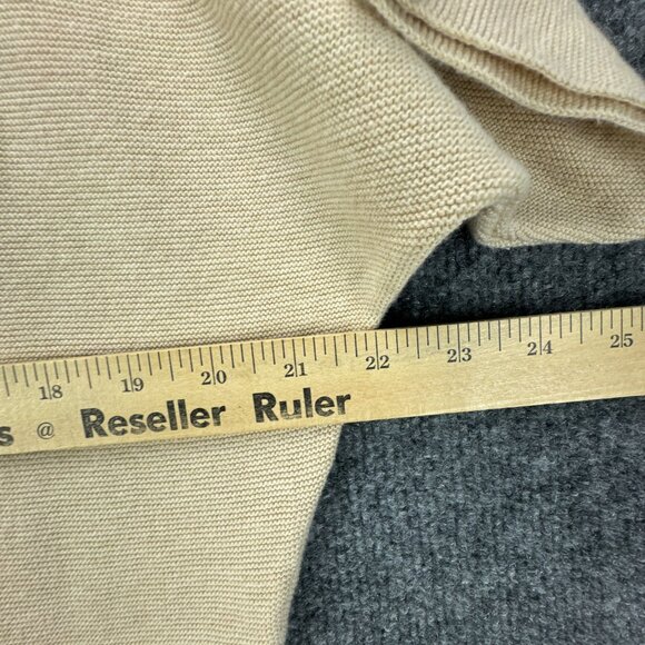 **SOLD**Quince Sweater Womens Medium Beige Cashmere Blend Dolman Minimalist - Picture 8 of 8